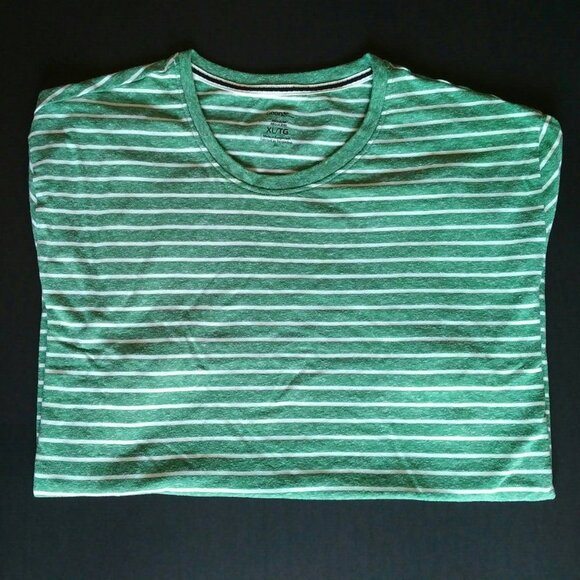 NWOT Men's T-shirt, Green with White Stripes, XL - Picture 1 of 2